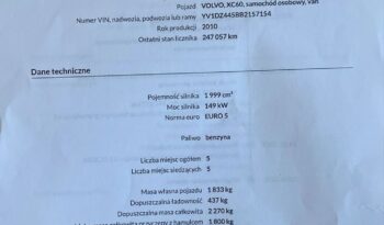VOLVO XC 60 | FWD (przód) | Automatyczna | 203 KM | Szary full