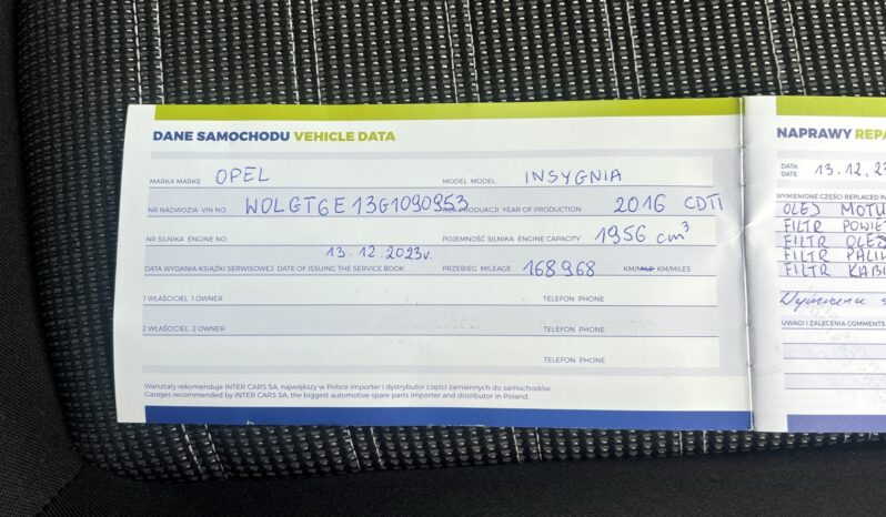 OPEL Insignia  | FWD (przód) | Automatyczna | 170 KM | Niebieski full