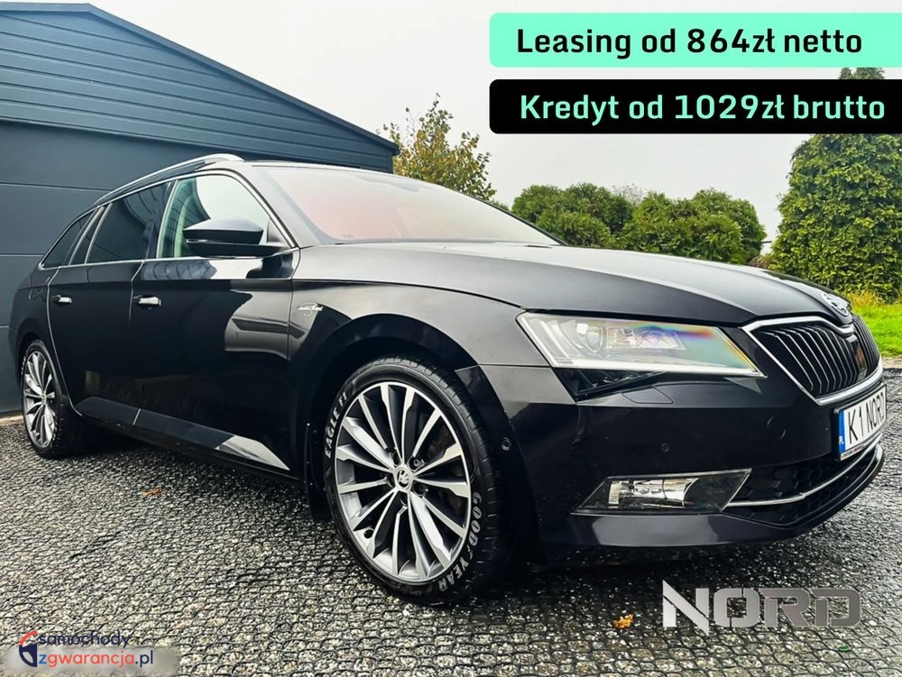 Skoda Superb  | 4X4 (Stały) | Automatyczna | 280 Km | Czarny