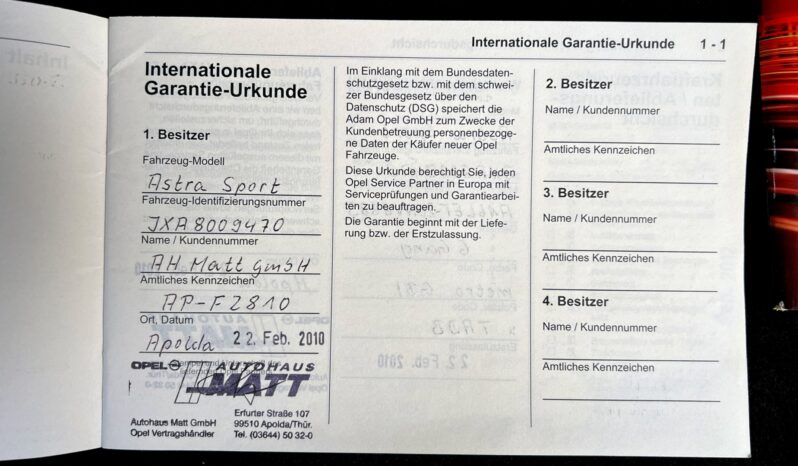 OPEL Astra | FWD (przód) | Manualna | 180 KM | Niebieski full