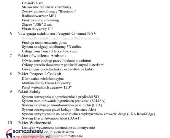 PEUGEOT 508  | FWD (przód) | Automatyczna | 130 KM | Granatowy full