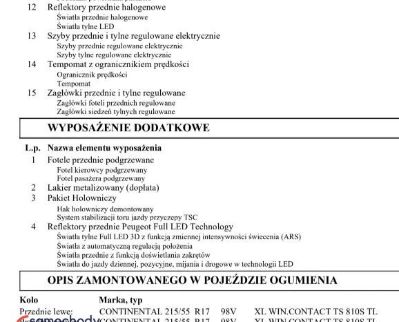 PEUGEOT 508  | FWD (przód) | Automatyczna | 130 KM | Granatowy full