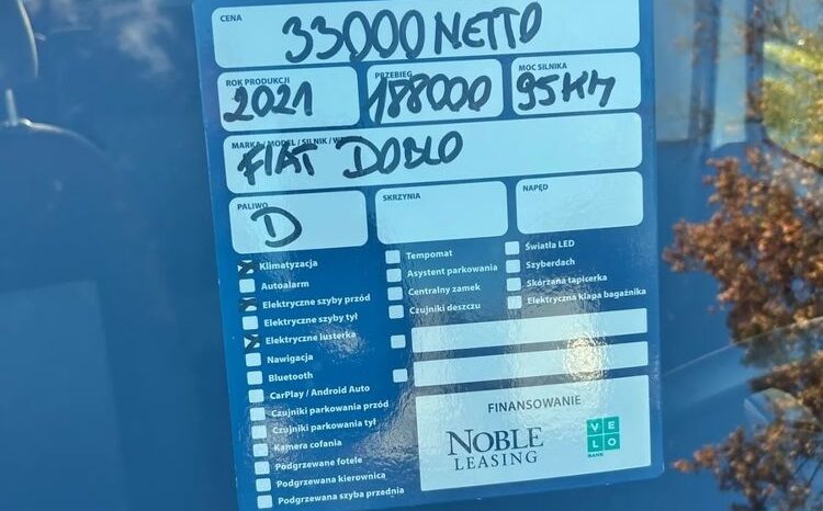 FIAT Doblo  | FWD (przód) | Manualna | 95 KM | Biały full