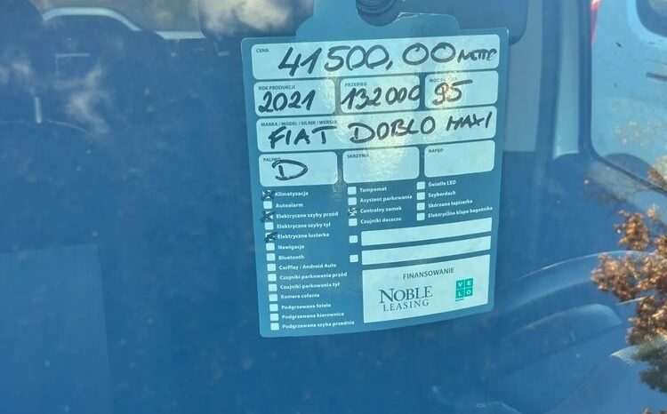 FIAT Doblo  | FWD (przód) | Manualna | 95 KM | Biały full