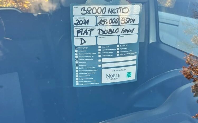 FIAT Doblo  | FWD (przód) | Manualna | 95 KM | Biały full