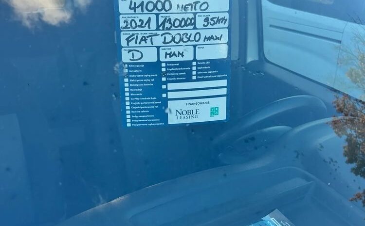 FIAT Doblo  | FWD (przód) | Manualna | 95 KM | Biały full