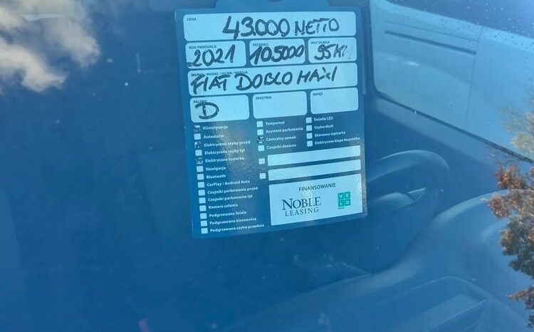 FIAT Doblo  | FWD (przód) | Manualna | 95 KM | Biały full