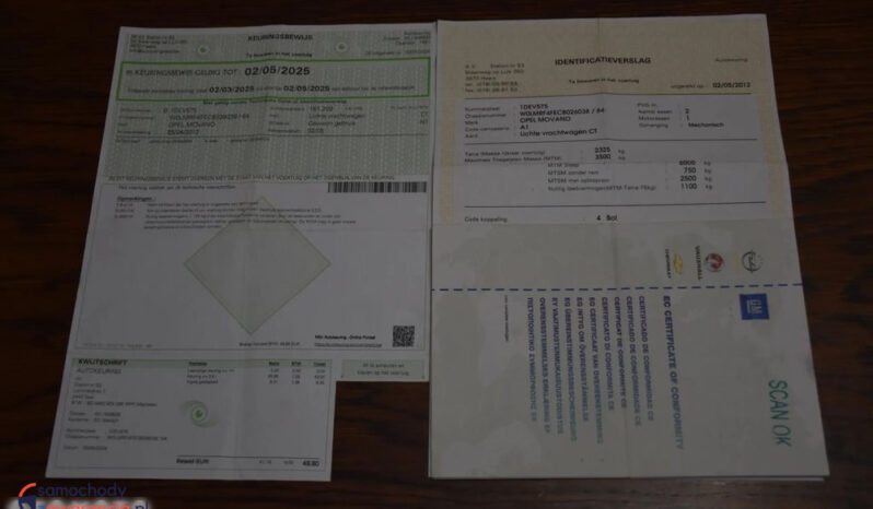 OPEL Movano | FWD (przód) | Manualna | 146 KM | Żółty full