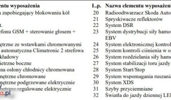 SKODA Octavia  | 4×4 (stały) | Automatyczna | 184 KM | Biały full