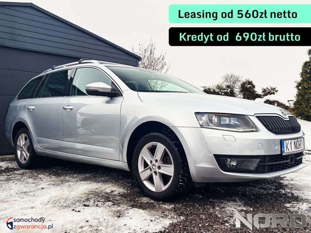 Skoda Octavia  | 4×4 (Stały) | Automatyczna | 180 Km | Srebrny
