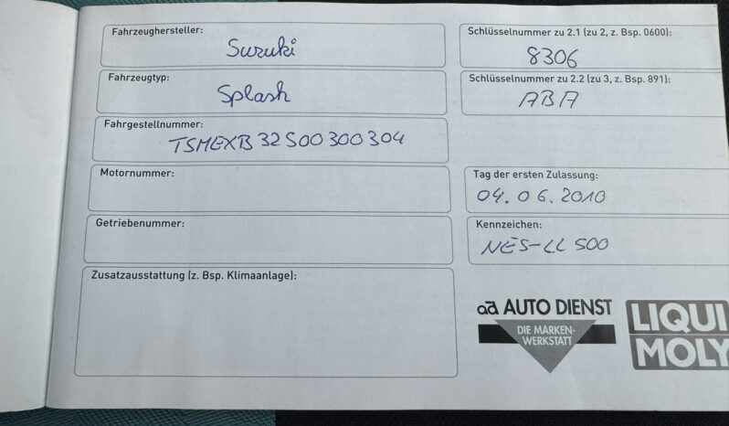 SUZUKI Splash | FWD (przód) | Manualna | 85 KM | Niebieski full