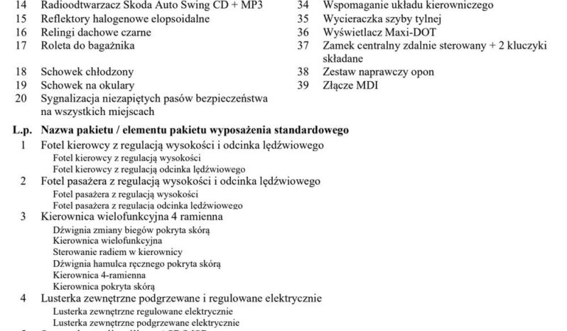 SKODA Octavia  | 4×4 (doł. ręcznie) | Manualna | 150 KM | Granatowy full