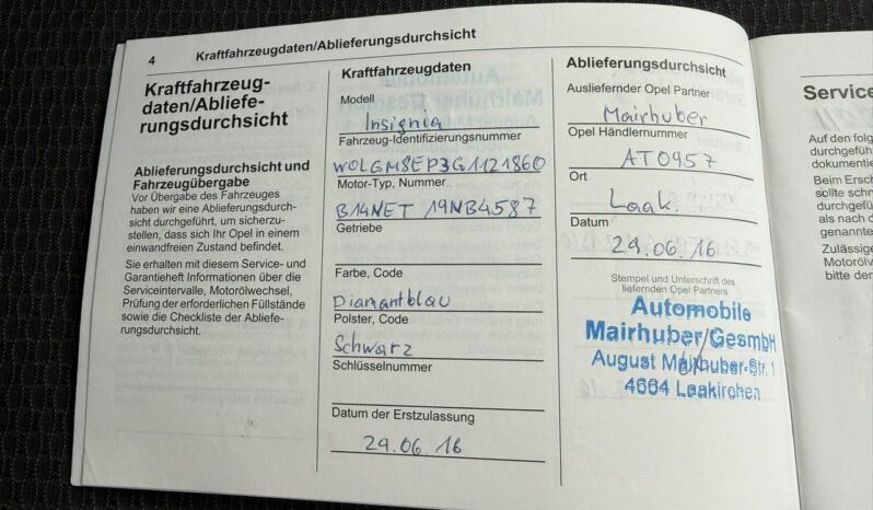 OPEL Insignia  | FWD (przód) | Manualna | 140 KM | niebieski jasny full