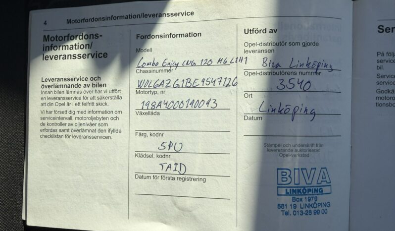 OPEL Combo | FWD (przód) | Manualna | 120 KM | bialy full