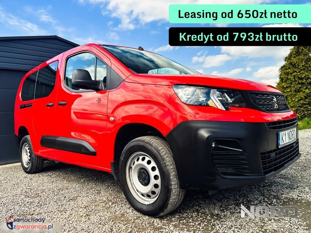 Peugeot Partner  | 4X4 (Doł. Ręcznie) | Manualna | 131 Km | Czerwony