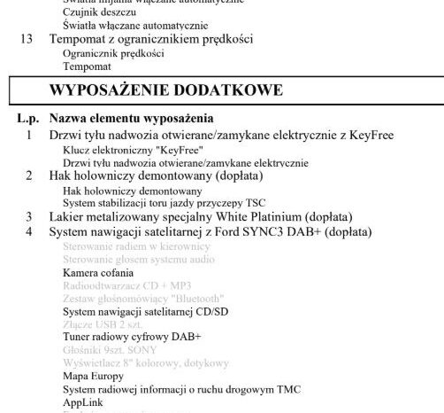 FORD Kuga  | 4×4 (stały) | Automatyczna | 150 KM | Biały full