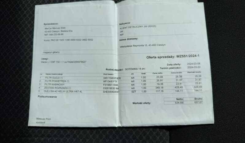 DACIA Sandero  | FWD (przód) | Manualna | 73 KM | wisniowy full