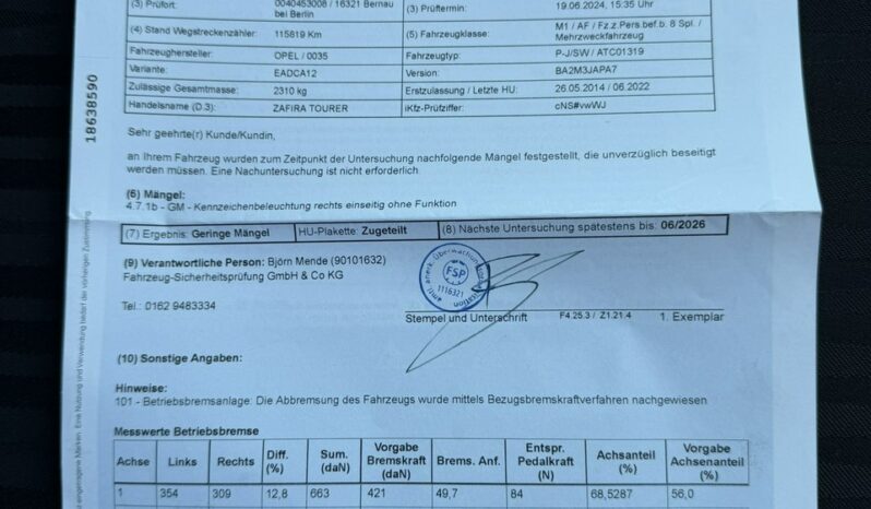 OPEL Zafira  | FWD (przód) | Manualna | 140 KM | Srebrny full