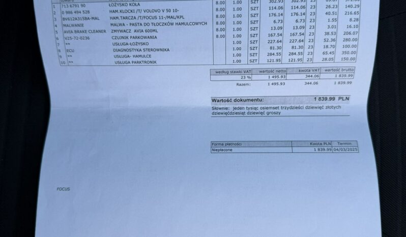 FORD Focus  | FWD (przód) | Manualna | 120 KM | Czarny full