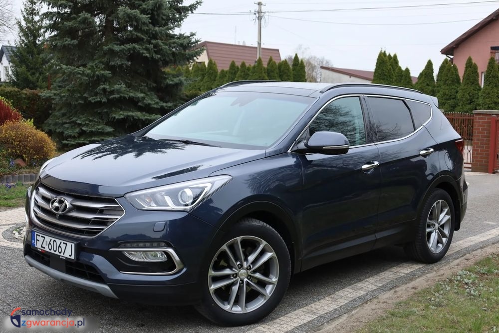 Hyundai Santa Fe | 4X4 (Doł. Automatycznie) | Automatyczna | 185 Km | Granatowy