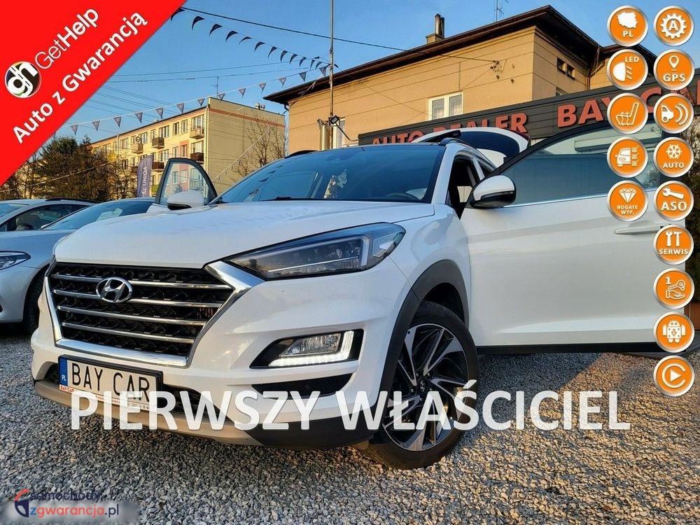 Hyundai Tucson  | 4X4 (Doł. Automatycznie) | Automatyczna | 185 Km | Biały
