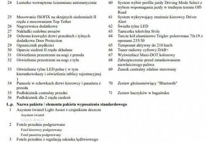 SKODA Kodiaq  | 4×4 (doł. ręcznie) | Automatyczna | 150 KM | Biały full