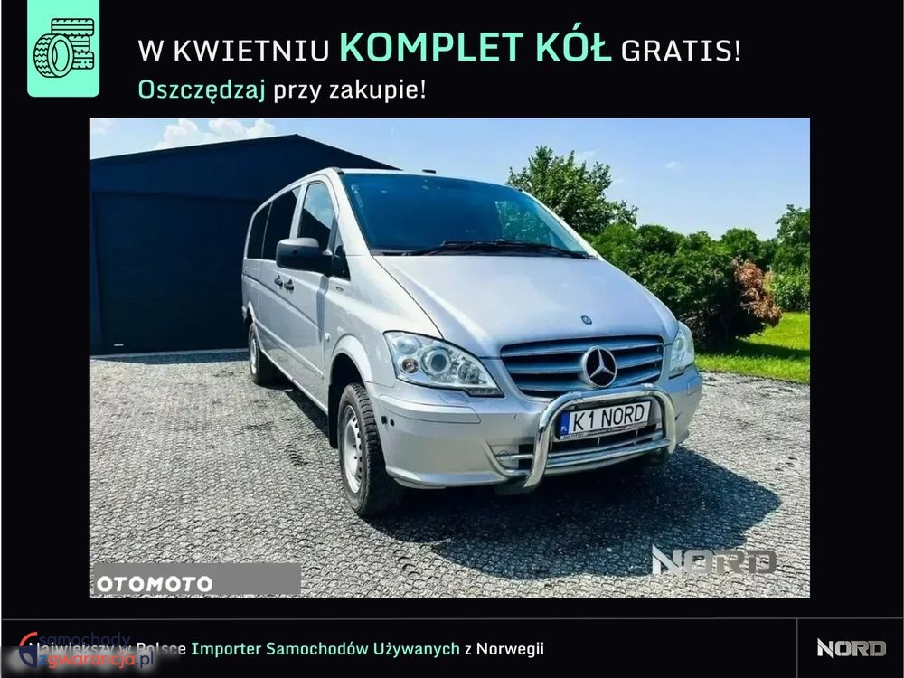 Mercedes-Benz Vito  | 4X4 (Stały) | Automatyczna | 163 Km | Srebrny