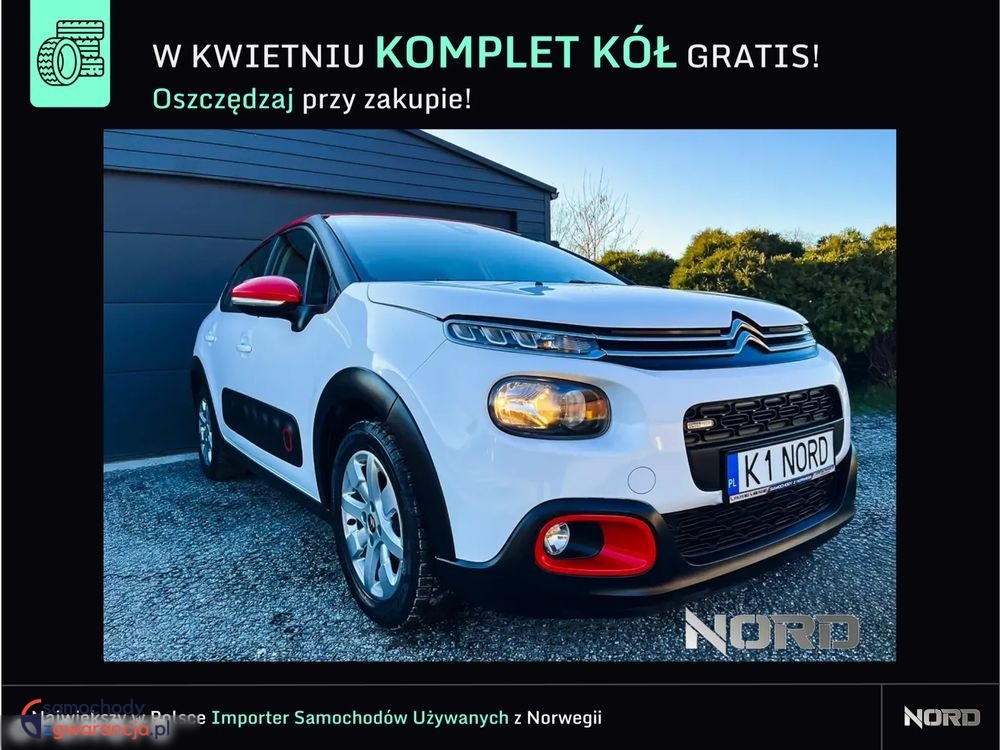 Citroen C3  | Fwd (Przód) | Manualna | 82 Km | Biały