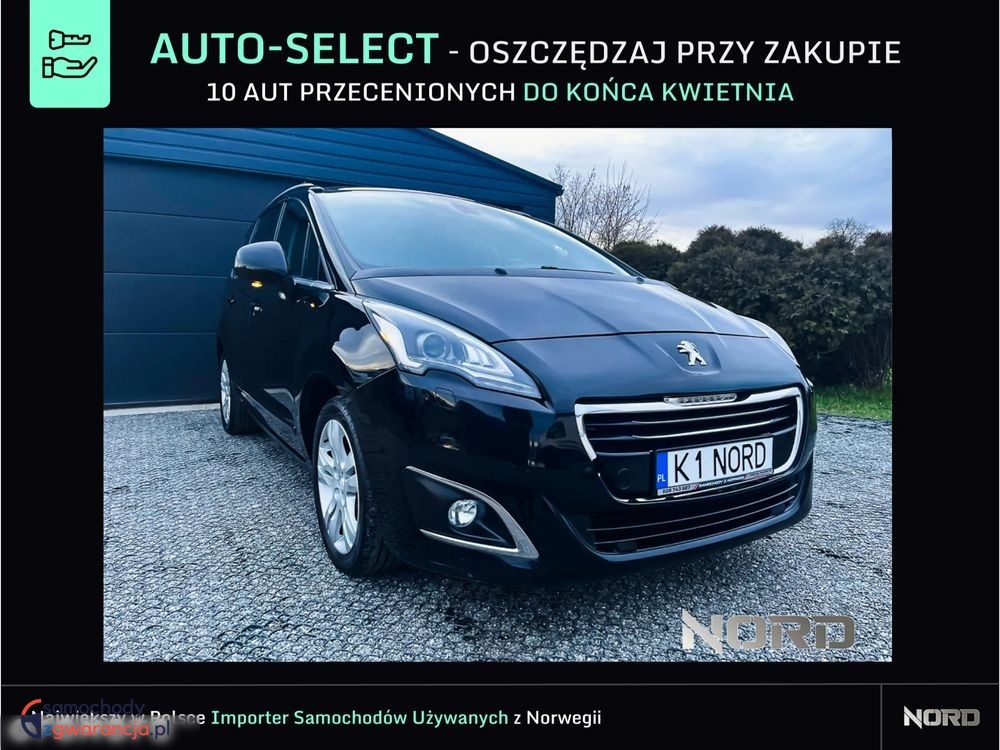 Peugeot 5008  | Fwd (Przód) | Manualna | 120 Km | Czarny
