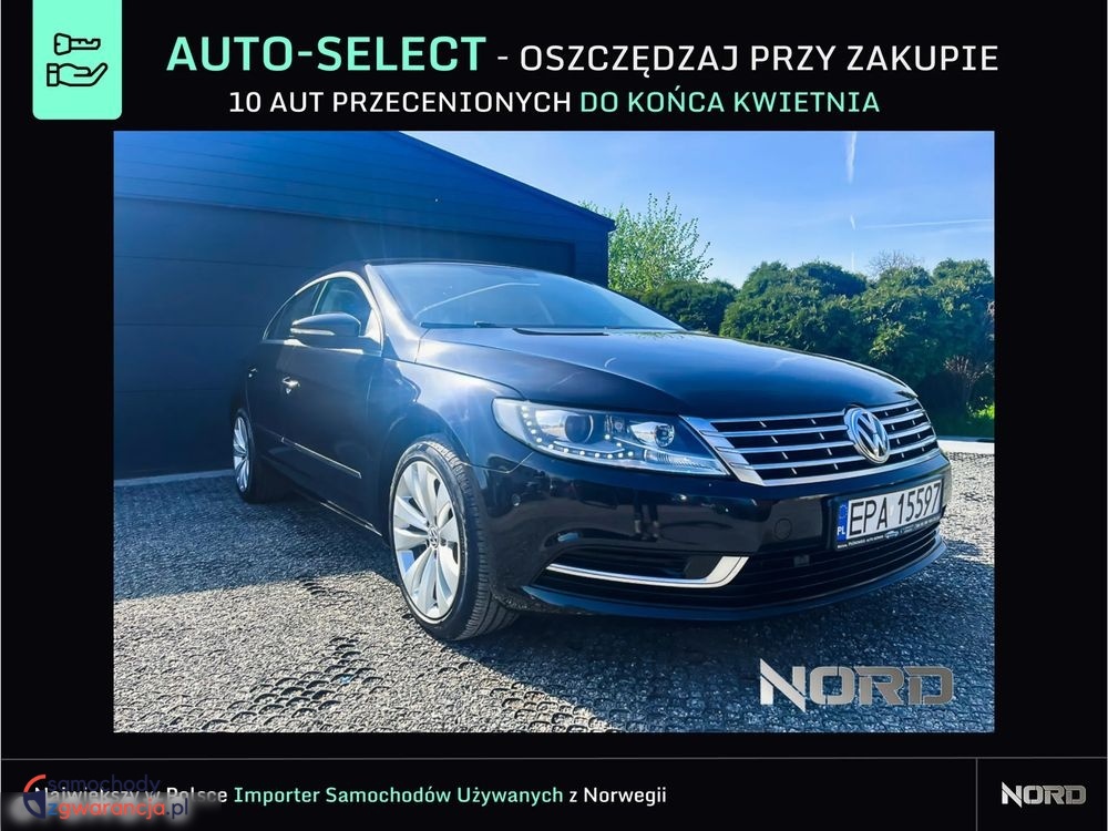 Volkswagen Cc  | Fwd (Przód) | Automatyczna | 177 Km | Czarny
