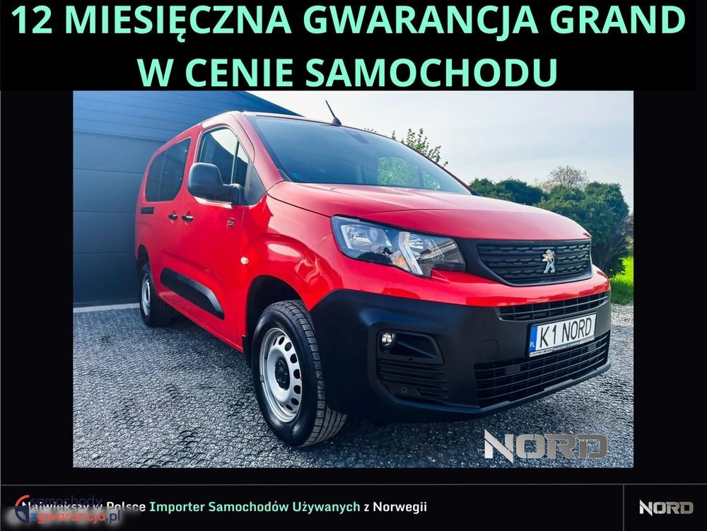 Peugeot Partner  | 4X4 (Doł. Ręcznie) | Manualna | 131 Km | Czerwony