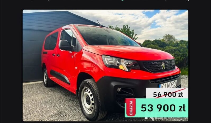 Peugeot Partner  | 4X4 (Doł. Ręcznie) | Manualna | 131 Km | Czerwony