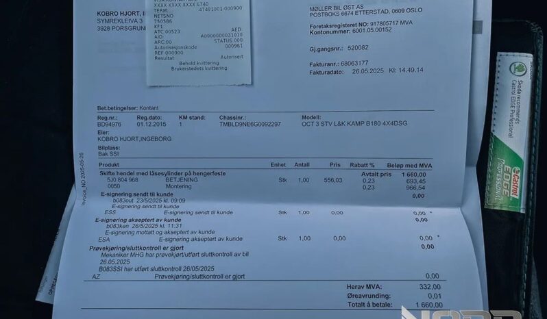 SKODA Octavia  | 4×4 (stały) | Automatyczna | 180 KM | Czarny full