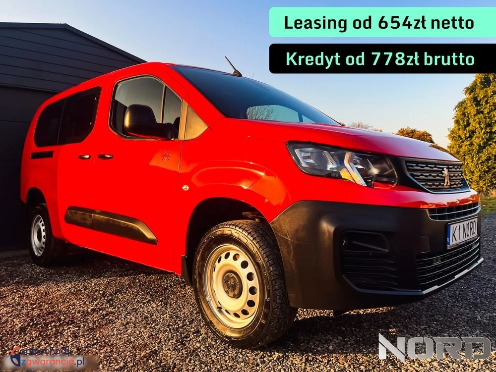 Peugeot Partner  | 4X4 (Doł. Ręcznie) | Manualna | 131 Km | Czerwony