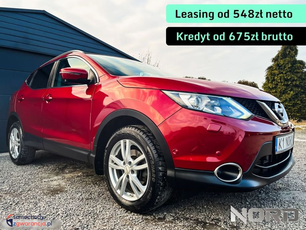 Nissan Qashqai  | Fwd (Przód) | Automatyczna | 115 Km | Czerwony