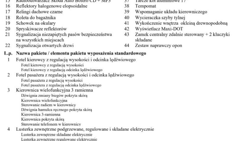 SKODA Octavia  | 4×4 (stały) | Automatyczna | 180 KM | Srebrny full