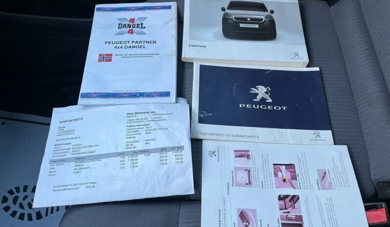 PEUGEOT Partner  | 4×4 (doł. ręcznie) | Manualna | 99 KM | Czerwony full