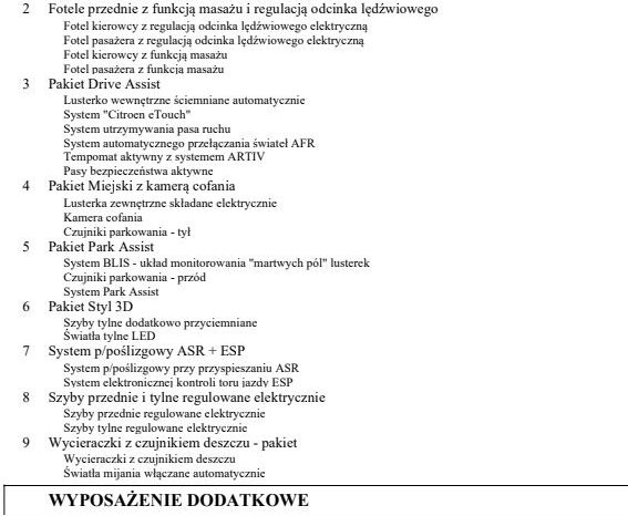 CITROEN c4-grand-picasso | FWD (przód) | Automatyczna | 116 KM | Czarny full