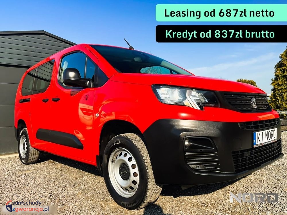 Peugeot Partner  | 4X4 (Doł. Ręcznie) | Manualna | 131 Km | Czerwony