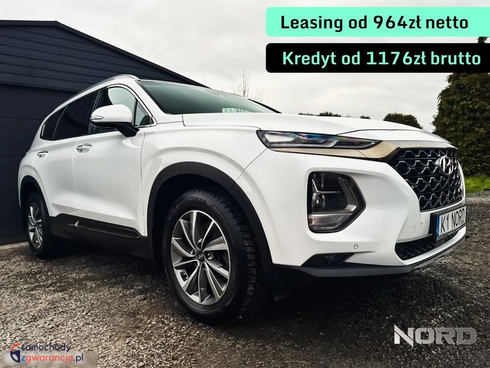 Hyundai Santa Fe | 4X4 (Doł. Automatycznie) | Automatyczna | 185 Km | Biały