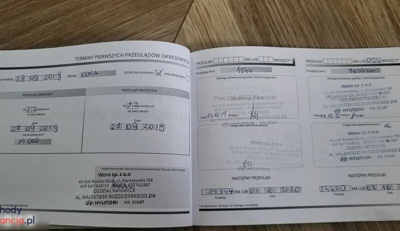 HYUNDAI Kona  | FWD (przód) | Manualna | 120 KM | Bordowy full