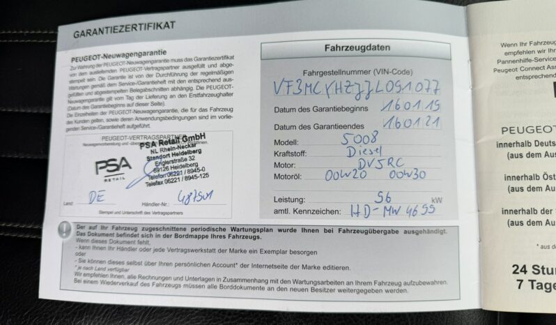 PEUGEOT 5008  | FWD (przód) | Manualna | 130 KM | Szary full