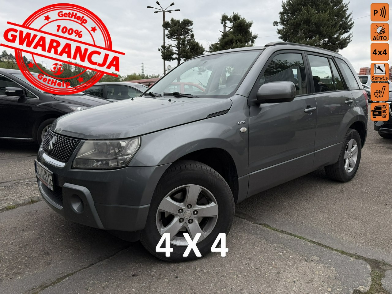 Suzuki Grand Vitara  | 4X4 Stały | Manualna | 130 Km | Szary