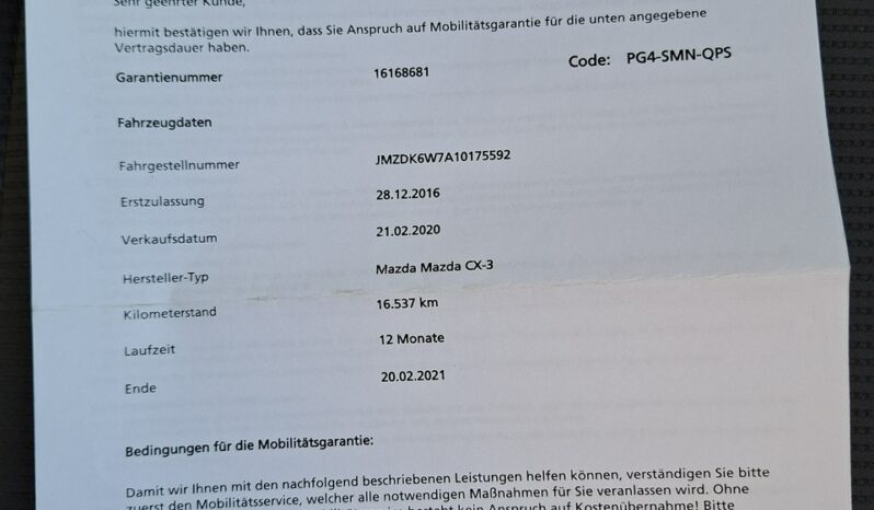 MAZDA CX-3  | FWD (przód) | Automatyczna | 120 KM | Szary full