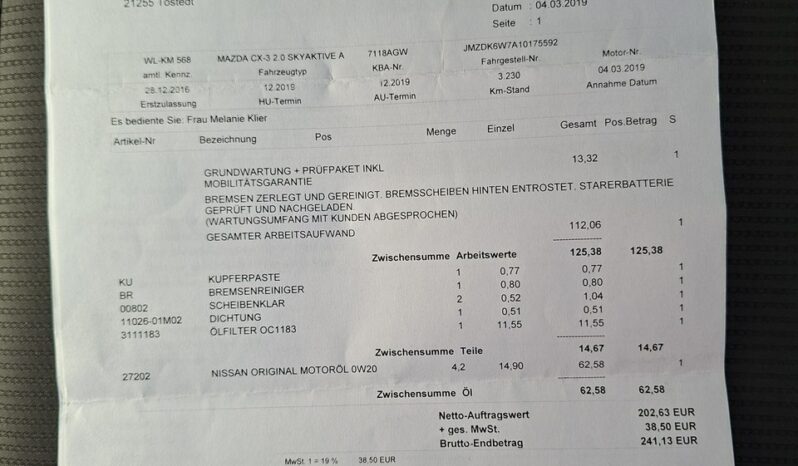 MAZDA CX-3  | FWD (przód) | Automatyczna | 120 KM | Szary full