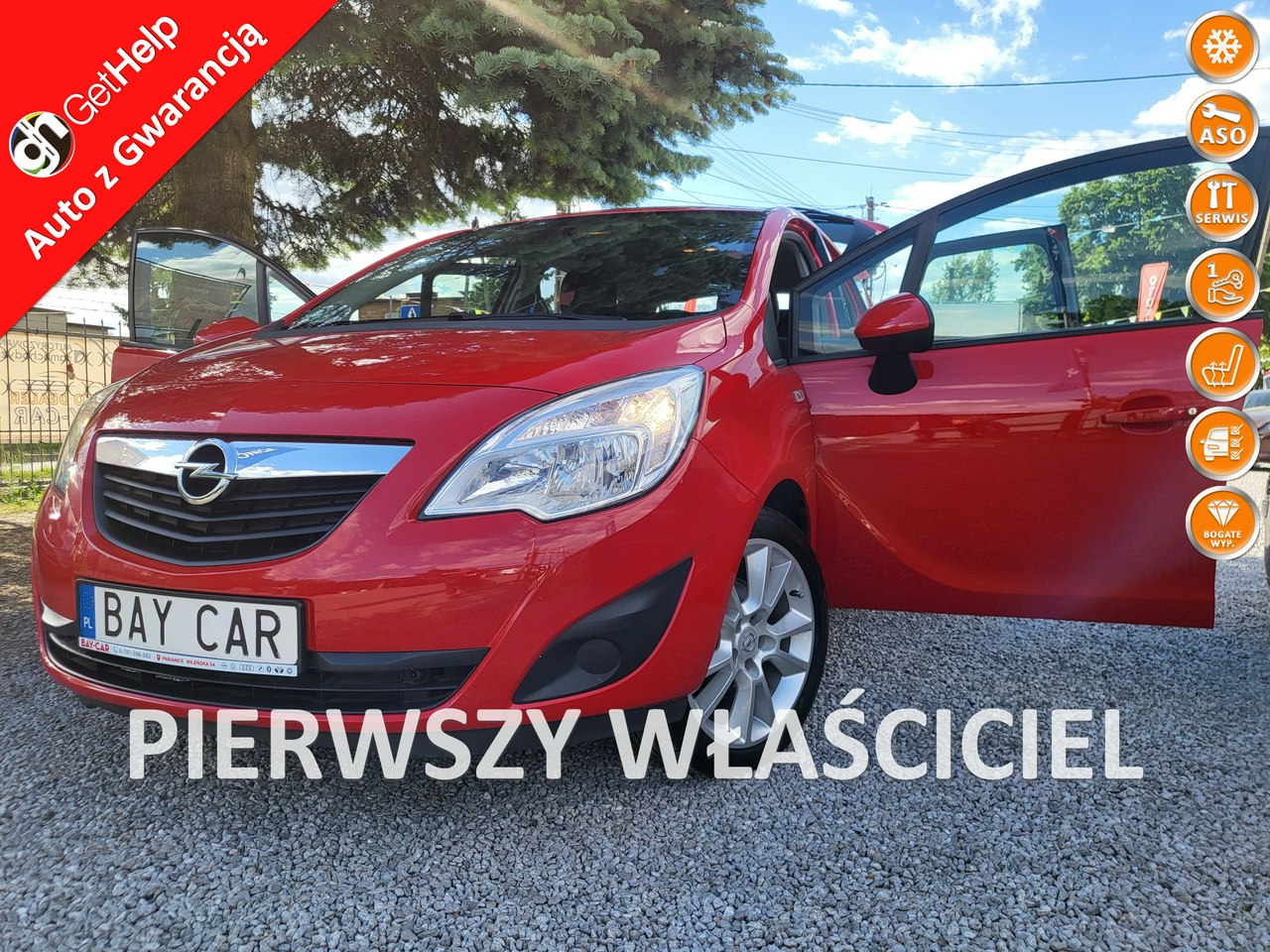 Opel Meriva  | Przedni | Manualna | 100 Km | Czerwony