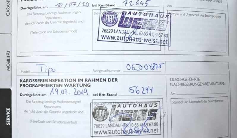 FIAT Tipo  | FWD (przód) | Manualna | 120 KM | Czarny full