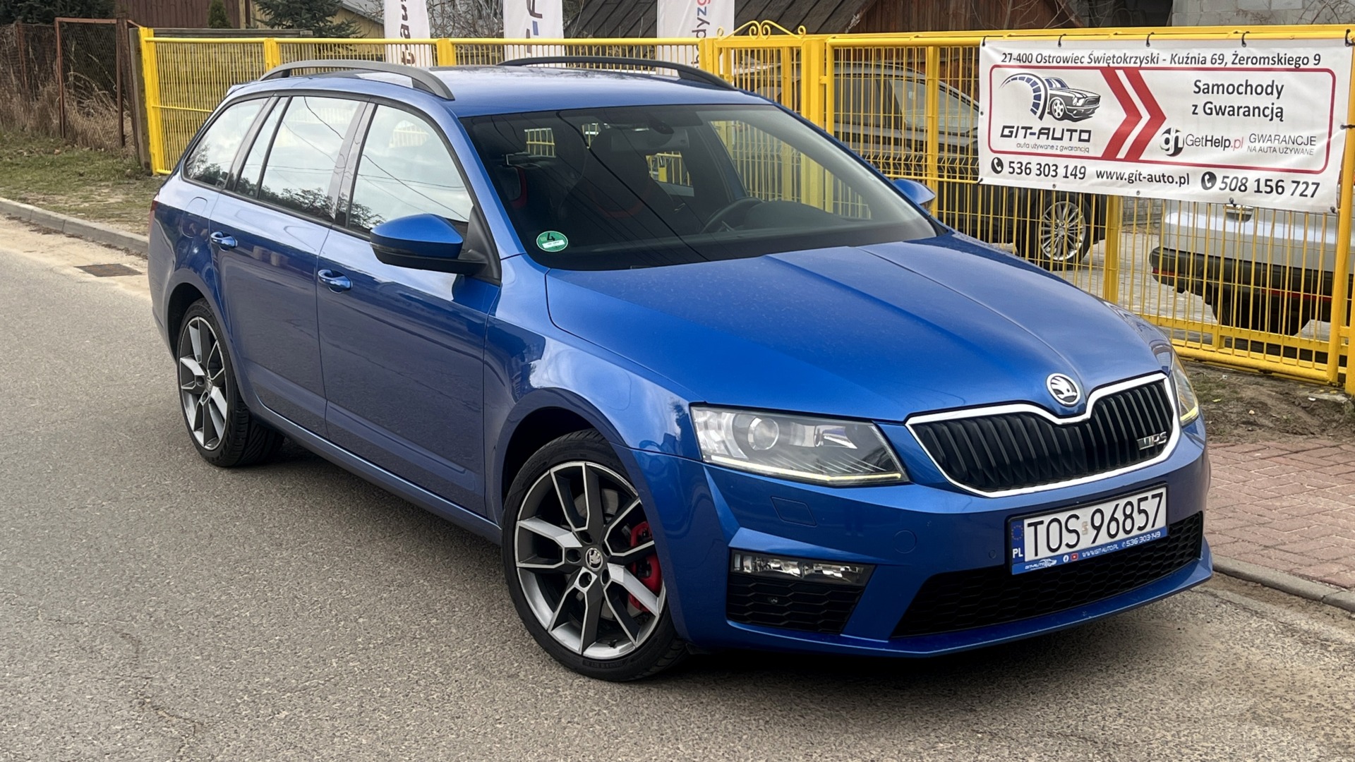 Skoda Octavia Rs | Fwd (Przód) | Automatyczna D/S | 184 Km | Niebieski