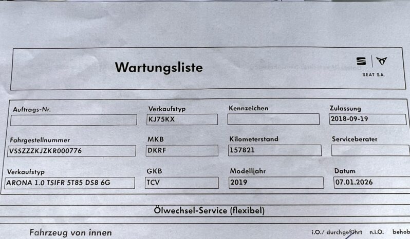 SEAT Arona  | FWD (przód) | Manualna | 115 KM | Biały full