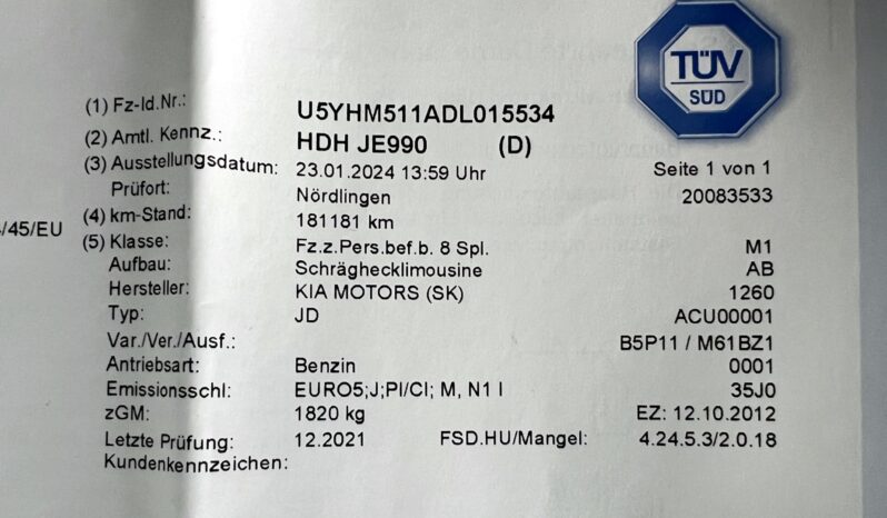 KIA Ceed  | FWD (przód) | Manualna | 100 KM | Biały full